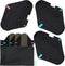 wegreeco Reusable Menstrual Pads, 6 Pack Soft Cloth Sanitary Pads with 1 Cloth Mini Wet Bag (Small, Black)