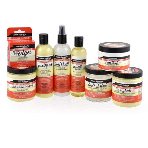 Aunt Jackie's Flaxseed Recipes Curl Mane-tenance, Lightweight Anti-Poof Defining Curl Whip, 15 Oz Jar