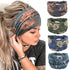 Wide Boho Headbands for Women - Fashion Knotted Headband Yoga Workout Hair Accessories 4 Pack