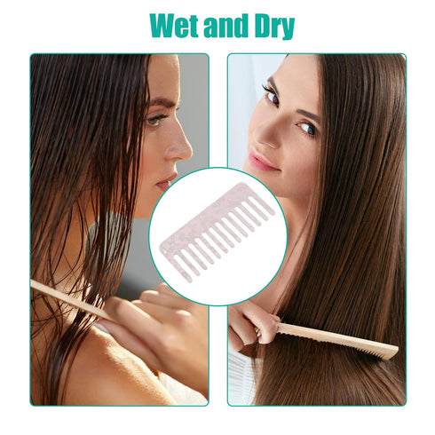 VOCOSTE 2 Pcs Wide Tooth Hair Comb, Anti-Static for Thick, Curly Hair, Detangling Comb for Wet and Dry
