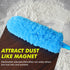 Rainbow Static Duster, 24 Inch Reusable Microfiber Electrostatic Duster, Washable Head for Home and Car Cleaning