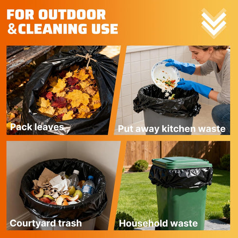 Zokaitwy 55-60 80 Count, 21 55-60 Packing Gallon Trash Bags Micron HDPE, Durable & Tear-Resistant Trash Can Liners