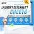 Eco Washing Strips Laundry Detergent Sheets - 80 Loads Package, Free & Clear, Zero Waste, Fragrance Free