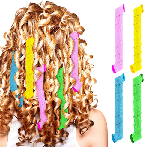 Wave Curlers Kit for Hair Supplies - 42 Spiral Curling Rods, No Heat Hair Styling
