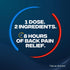 Advil Dual Action Back Pain Caplets, 250mg Ibuprofen and 500mg Acetaminophen for 8 Hours Relief - 18 Count