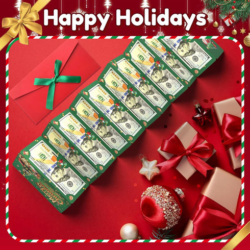 Yzryth 10 Christmas Money Holders For Cash, Christmas Cash Gift Envelopes Slots, Merry Gifts Card Ideas For Teen Women