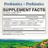 Vitalitown Probiotics + Prebiotics - 60 Billion CFUs, 19 Strains, 60 Delayed Release Veg Caps for Digestive Health