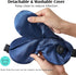 YFONG Cordless Heated Eye Mask, Large Battery Life & Longer Heating Time, Warm Eye Compress Mask for Dry Eyes