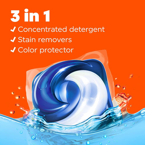 Tide PODS Liquid Laundry Detergent Soap Pacs, HE Compatible, 76 Count, Clean Breeze Scent