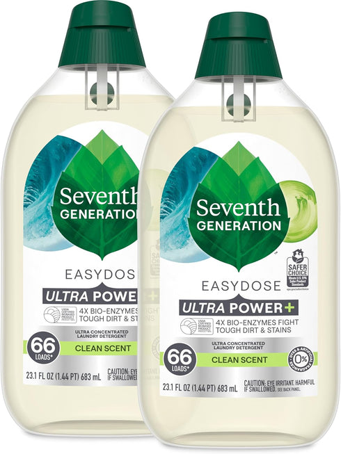 Seventh Generation Laundry Detergent Ultra Concentrated Clean Scent oz 2 Pack 132