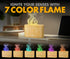 NABSAK Colorful Aroma Essential Oil Diffuser for Home, Quiet Cool Mist Flame Humidifier for Bedroom with Remote, Fire