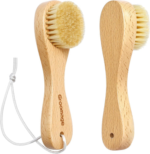 Laundry Stain Brush, Natural Boar Bristle Laundry Cleaning Brush for Stains on Clothes, Perfect for Shoes, Cleaning and