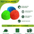 SCRUBIT 18 Round Nylon Dish Scrubber Scouring Pads, 3 Packs of 6 Assorted Colors, Non-Scratch