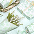 Whaline 100 Sheets Elegant Floral Tissue Paper, Green Flower Gift Wrapping Paper for Spring Wedding and Baby Shower