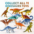 Organic Dino Bath Bombs for Kids, 3 Large Bath Bomb Kit with Surprise Dinosaurs Inside