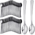 300 Pieces Plastic Mini Appetizer Forks and Spoons, 4.53 Inch Heavy Duty Disposable Silverware for Parties