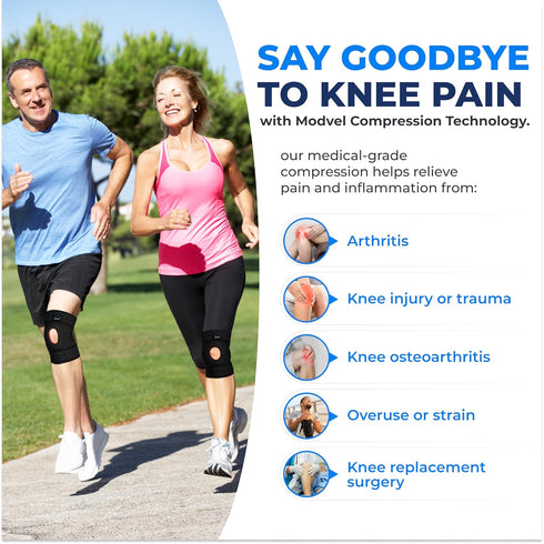 Modvel ELITE Knee Brace for Men & Women – Maximum Support for ACL, Meniscus Tear, Arthritis & Injury Recovery
