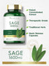 Carlyle Sage Supplement 1600mg, 180 Capsules, High Potency, Non-GMO, Gluten Free