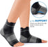 Plantar Fasciitis Sock (6 Pairs) for Men and Women, Compression Foot Sleeves with Arch Support (Black, Small)