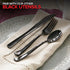Stock Your Home - 125-Count Plastic Knives, Heavy Duty Disposable Silverware for Dinner, Bulk Cutlery in Black