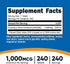 Nutricost Chromium 1000mcg, 240 Tablets - Gluten Free, Non-GMO