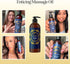 Set (8 Oz Alluring Lavender & Luxurious Vanilla Massage Oil - Aromatherapy Full Body Massage Oil Bundle with Naturally