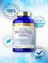 Carlyle Inositol Capsules 2600mg | 200 Count | Non-GMO, Gluten Free Myo-Inositol Supplement