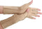 Compression Arthritis Gloves, Rheumatoid Pain Relief Fingerless Circulation Gloves for Women & Men, Beige M