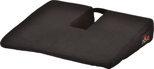 NOVA Medical Products Coccyx Gel Foam Car & Seat Cushion, Black