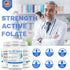 FolateMaxx L-Methylfolate Supplement, 1mg Professional Strength with Optimized Bioactive Methylfolate, 180 Vegetarian