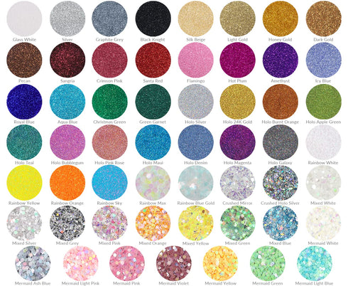 MARBLERS Holographic Glitter Mixed 8 Color Set, 4oz (112g) | Non-Toxic, Vegan, Cruelty-Free | Nail Art, Makeup, Craft