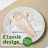 300 Pack Disposable Wooden Cutlery, Eco-Friendly Natural Wooden Utensils for Outdoors and Parties (Spoon-300Pcs)