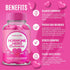 Nutravia Gummies Gummies (60 Gummies) Hormone Balance For Women + PMS Relief Supplement - Supports Mood Swings, Clear