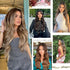 Vigorous Clip in Hair Extensions 20 Inch, 6 Pcs Long Wavy Hairpieces in Medium Brown