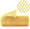 African Net Sponge, Authentic Exfoliating Body Scrubber for Bath and Shower, Yellow