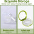 VRUIFA 2 (1PCS White+1PCS PCS Retainer Cases, Compatible with Invisalign, Mouth Guard Case with Mirror, Suitable