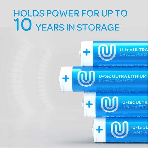 AA Ultra Lithium Battery Pack of 8, 3000mAh 1.5V, Longest-Lasting with Up to 10 Years in Storage
