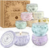WarmEmbrace Scented Candles, Candle Set of 9, Long-Lasting Candles for Women, Candle Present