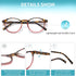 Reading Glasses for Women, Blue Light Blocking Spring Hinge Readers with Pouches, Anti Eyestrain/Glare (4 Pairs Mix