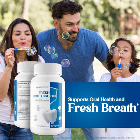 Fresh Tooth 360 Pro - Our Best Oral Dental Probiotics for Teeth & Gums, Oral Health Probiotics