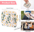 TIESOME 2 Daisies Sanitary Napkin Storage Bag, Pcs Embroidery Menstrual Cup Pouch Cotton Soft Period Holder Bag