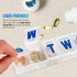 Weekly Pill Organizer - 7-Day Extra Large Pill Planner and Daily Medicine Reminder, BPA Free Travel Pill Box (Pack of 4)