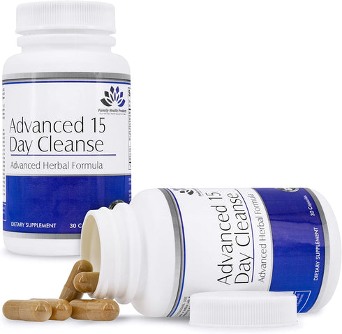 Colon Cleanse Detox Pills for Women or Men, 15 Day Supplement with Probiotics for Healthy Bowel Movements, 30 Count