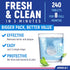 Denture Cleaning Tablets - Retainer Cleaner Tablets for Aligner, Mouth & Night Guard - 240 Tablets Total, FSA HSA