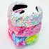 XIMA 3 PCS Sequin Headbands for Women and Girls, Neon Rainbow Sparkle Statement Top Knot Holiday Hair Accessories