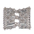 LOVEF Easy Combs Double Stretching Combs, New Hair Accessory for Popular Hairstyles in Round Beads (White)