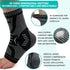 INDEEMAX Ankle Brace Compression Sleeve, Copper Infused Support for Sprained Ankle, Plantar Fasciitis, Sliver Black, M