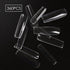 Square Nail Tips Full Cover, Extra Long Clear Professional Acrylic Tips, XXL Ultra-hard Press on Nails (360Pcs)