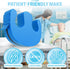 JJ CARE Patient Positioning Pillow with Handles U-Shaped Turning Support Cushion for Bedridden Care, Waterproof Cover