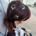 30 PCS Star Hair Clips, Non Slip Snap Hair Barrettes, 2000s Y2K Silver Metal Hair Accessories for Girls Women
